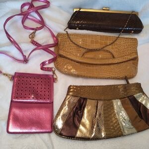 Lot Of 4 Cute Party Purses Evening Handbags Bundle All 4 Included